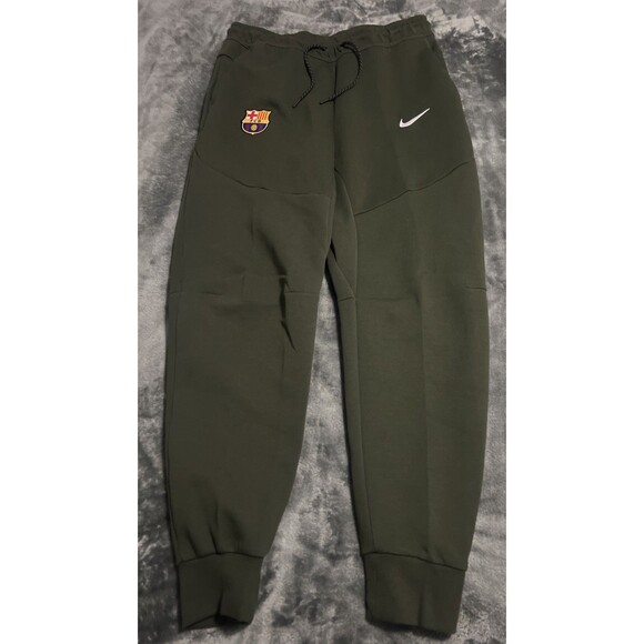 LARGE Nike Olive Barcelona Tech Fleece Joggers NWOT - Picture 1 of 8